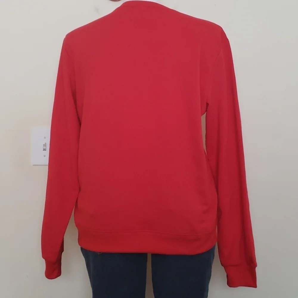 Red Ghost Print Crewneck Sweater - Picture 10 of 13